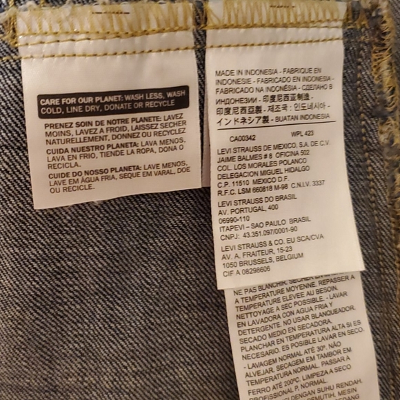 Levi's denim jacket sz xs - Picture 4 of 5
